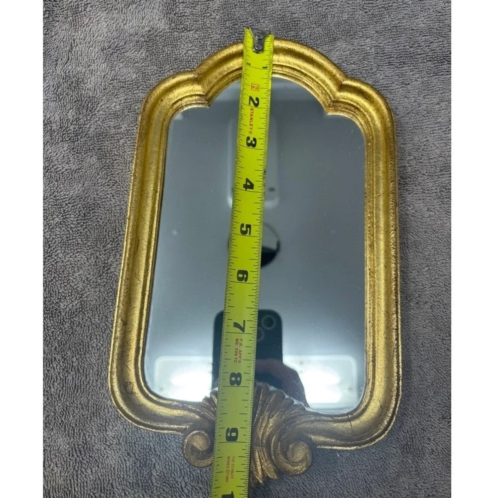 Vintage RDE Imports Italy Gold Gilt Florentine Wall Mirror Rococo Handmade